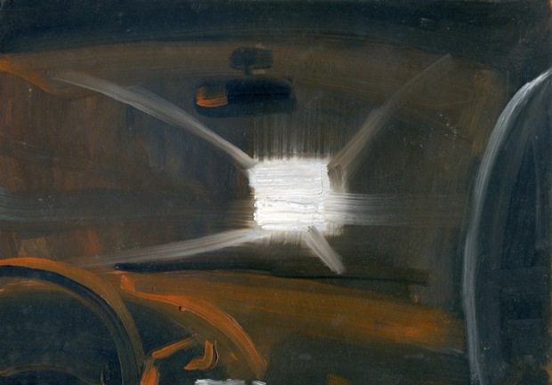 "Tunnel II", oil on board, 30 X 21 cm, 2013