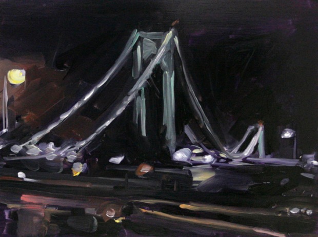 Martin Sander, "NY IV", oil on board, 30 X 22 cm, 2013