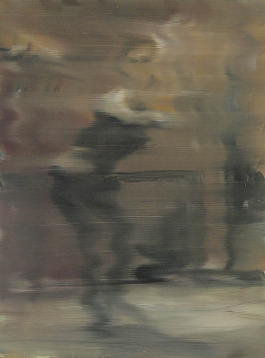 Martin Sander, "domina files IX", oil on board, 22 X 30 cm, 2013